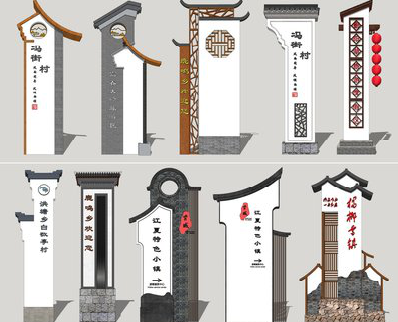 元谋美丽乡村标识标牌有哪些分类？